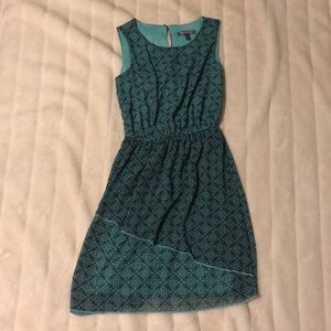 Teal blue boho sundress